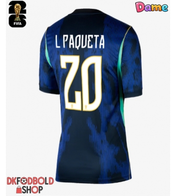 Brasilien Lucas Paqueta #20 Udebanetrøje Dame VM 2026 Kort ærmer